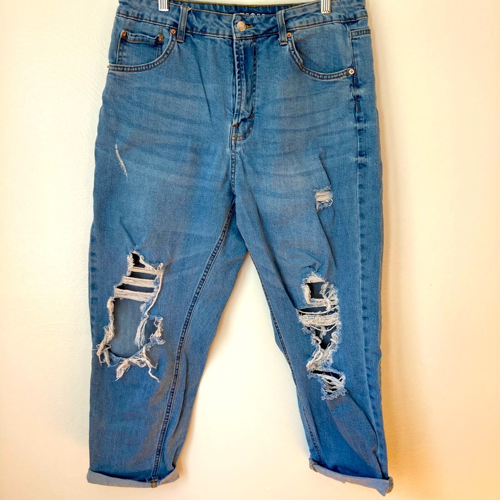 COPY - Mom jeans, distressed, crop Jeans